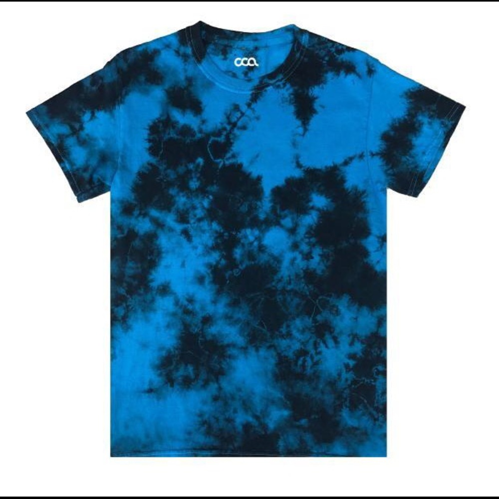 Men’s Bleached tie dye short sleeve shirt